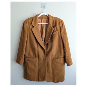 Vintage Wool blend mustard blazer